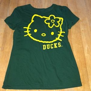 Hello Kitty Oregon Ducks Shirt
